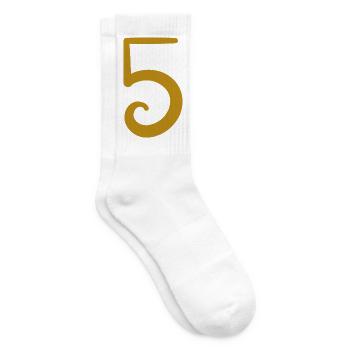 5 - Tennissocken - Weiß - Rechts