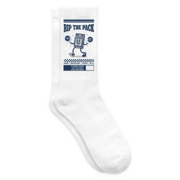 Rip The Pack Sammle Em Gewinne Große Sammelkarte - Tennissocken - Weiß - Rechts