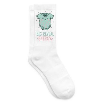 Révélation de sexe Grossesse Énergie - Chaussettes de tennis - blanc - Droite