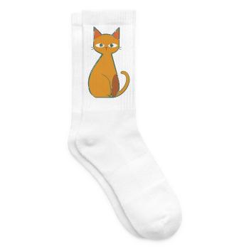 Lässig Wie Eine Katze - Tennissocken - Weiß - Rechts
