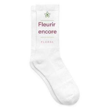 Fleurir Encore Floral - Chaussettes de tennis - blanc - Droite