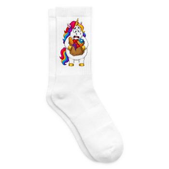 Catastrophe du sac d’épicerie de licorne maladroit - Chaussettes de tennis - blanc - Droite