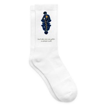 Auch dein Schatten gehört zu deinem Licht - Tennissocken - Weiß - Rechts