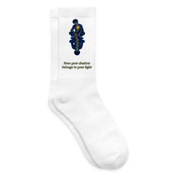 Even Your Shadow Belongs to Your Light - Tennissocken - Weiß - Rechts