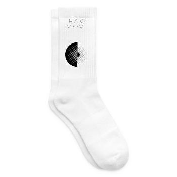 D-Halftone Kreis Muster - Tennissocken - Weiß - Rechts
