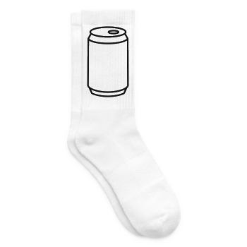 Getränkedosen-Linien-Symbol - Tennissocken - Weiß - Rechts