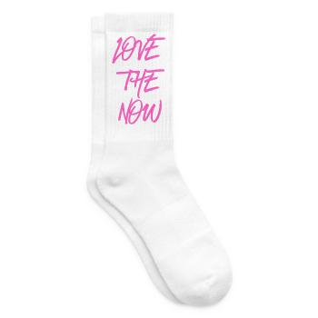 Love the now - pink - Tennissocken - Weiß - Rechts