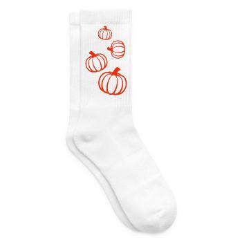 Kürbis Symbol - Tennissocken - Weiß - Rechts