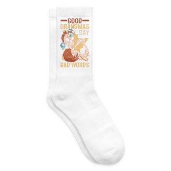 Grandma Rules Nana Mimi Gigi Spoiling Grandmother - Tennissocken - Weiß - Rechts