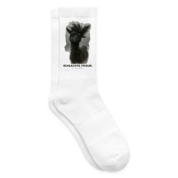 schlechte-frisur - Tennissocken - Weiß - Rechts