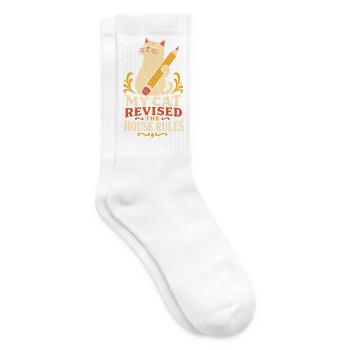 Katze – My Cat Revised the House Rules - Tennissocken - Weiß - Rechts