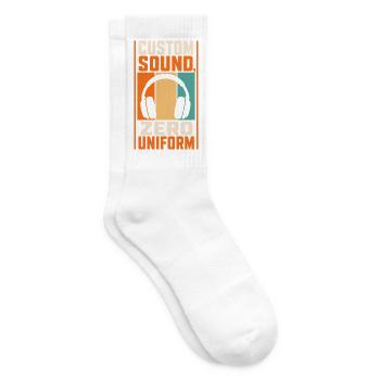 Musik – Custom Sound Zero Uniform - Tennissocken - Weiß - Rechts