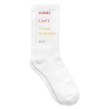 Fossil Hunting Bye Quote - Tennissocken - Weiß - Rechts
