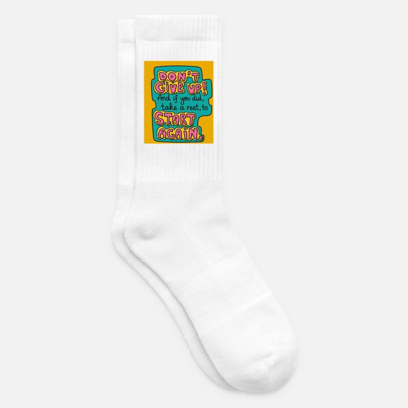 N’abandonne pas ! - Chaussettes de tennis - blanc