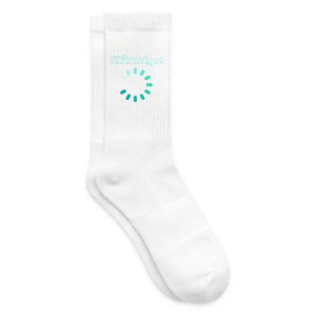 Turkey Charging Circle Turquoise - Tennis socks - white - Right