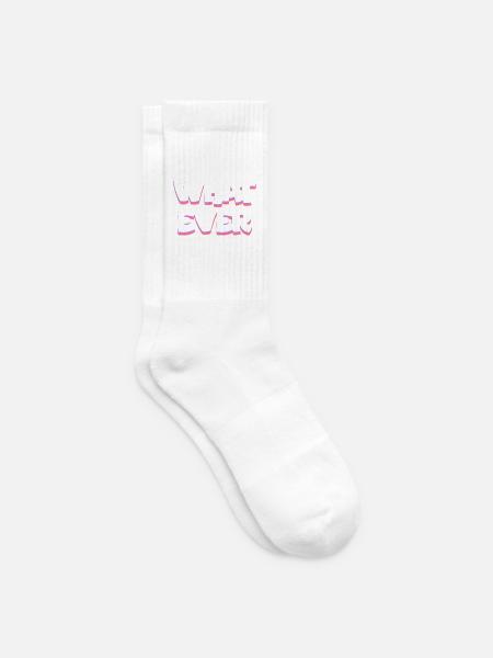 Welcher fette Neon-Pop-Text auch immer - Tennissocken - Weiß