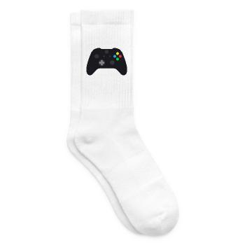 Dark Gamepad Neon Buttons - Tennis socks - white - Right