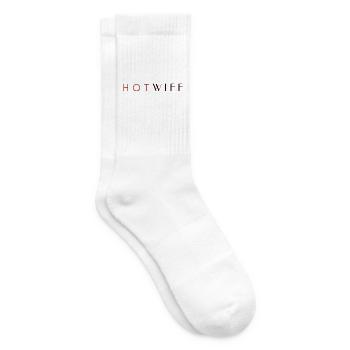 H_O_T_W_I_F_E - Tennissocken - Weiß - Rechts