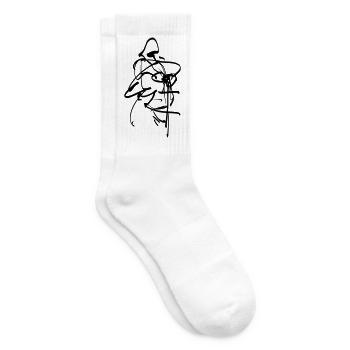 Kreuzritter Figur - Tennissocken - Weiß - Rechts