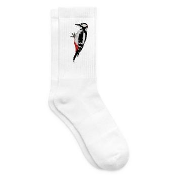 Woodpecker - Tennis socks - white - Right