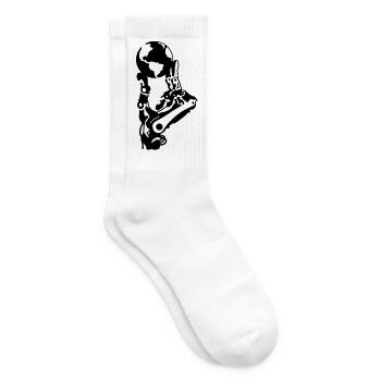 robot_welt - Tennis socks - white - Right