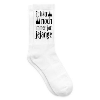 Et hätt noch immer jot jejange - Tennissocken - Weiß - Rechts