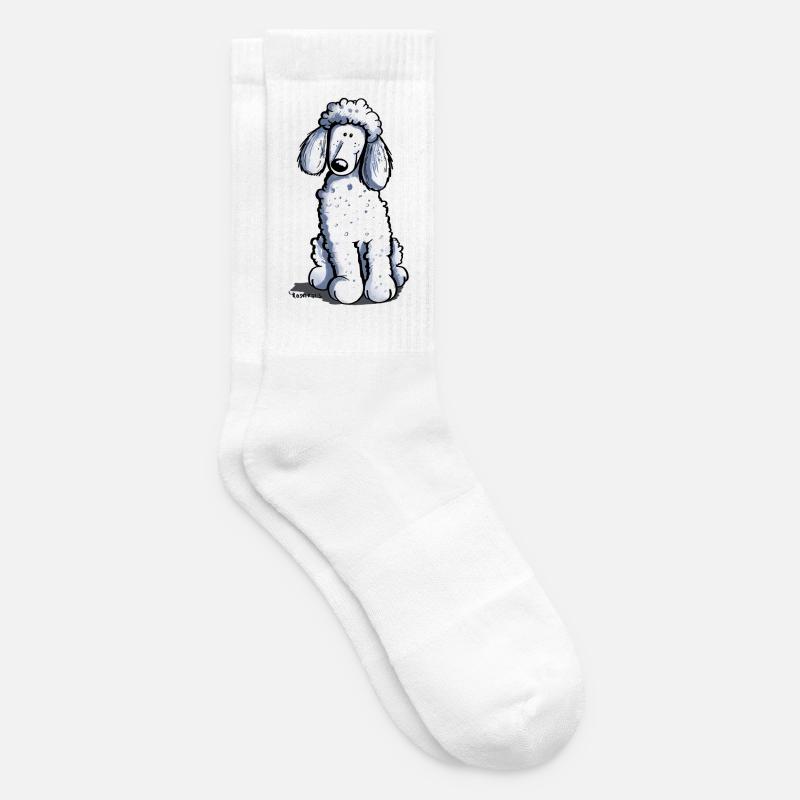Kleiner Pudel - Tennissocken - Weiß