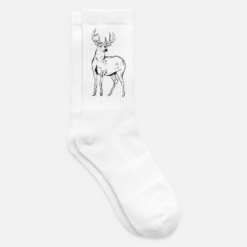 deer - Tennis socks - white