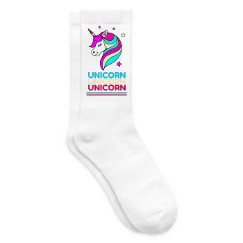 Unicorn Unicorn Unicorn - Tennis socks - white - Right
