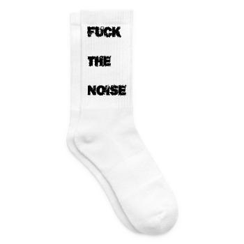 Fuck the noise - Tennissocken - Weiß - Rechts