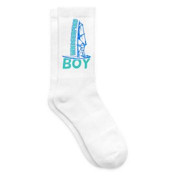 Windsurfer Boy - Tennis socks - white - Right
