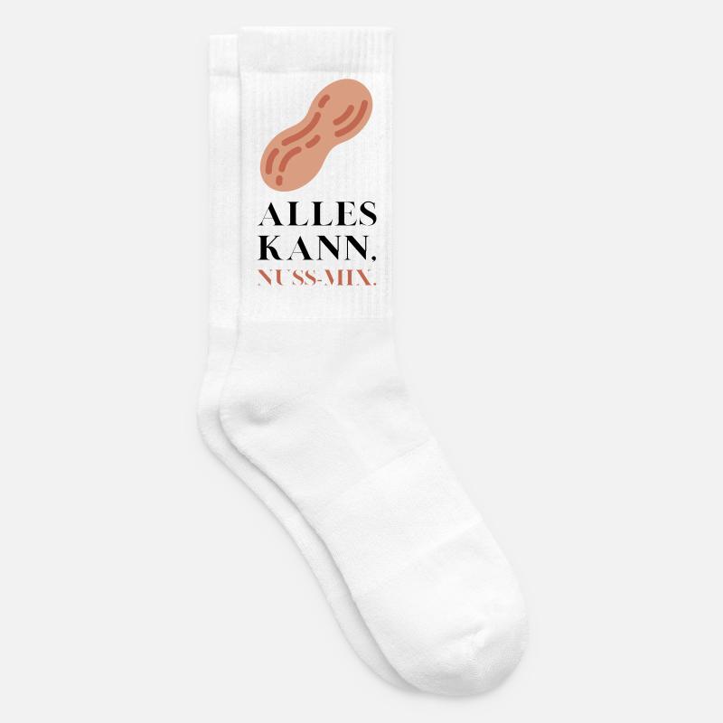 Alles kann Nuss Mix - Tennissocken - Weiß