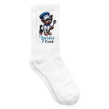Yorkshire terrier cook - Tennis socks - white - Right