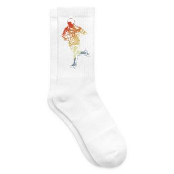Rugby Sketch - Tennis socks - white - Right