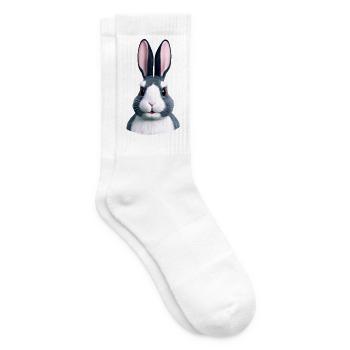 Hase - Nicht nur an Ostern - Tennissocken - Weiß - Rechts