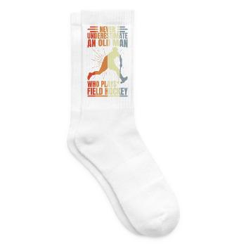 Grand-père de hockey - Chaussettes de tennis - blanc - Droite