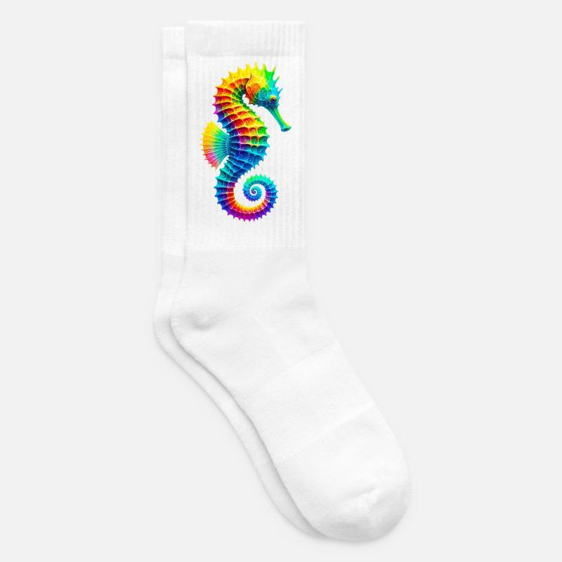 Seepferdchen - Tennissocken - Weiß