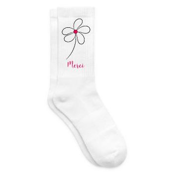 MISTRESS. THANK YOU. THANK YOU MISTRESS. GIFT - Tennis socks - white - Right