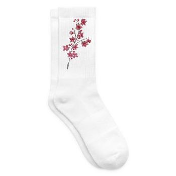 Kirschzweig - Tennissocken - Weiß - Rechts