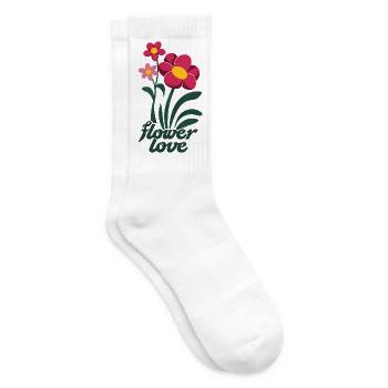 Blumen illustration Flower Love Blumen Liebe - Tennissocken - Weiß - Rechts