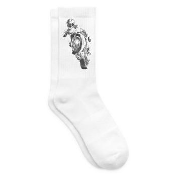 motocyclette - Chaussettes de tennis - blanc - Droite