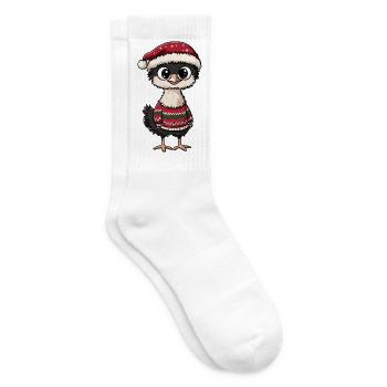 Strauß Weihnachten Xmas - Tennissocken - Weiß - Rechts