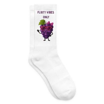 Flirting Grape Graphic - Tennis socks - white - Right