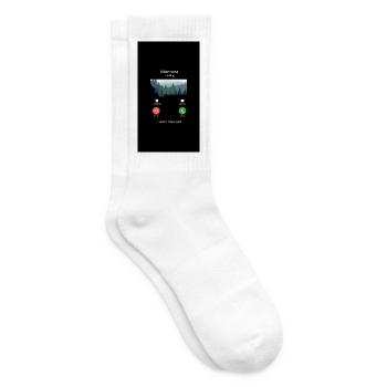 Le Montana m’appelle et je dois y aller cadeau de la fierté d’État - Chaussettes de tennis - blanc - Droite