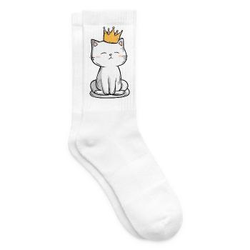 Cat King - Tennis socks - white - Right