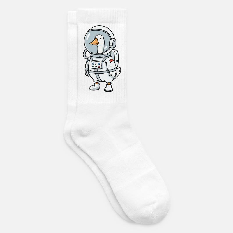 Astronaute de l’Oie de l’Espace - Chaussettes de tennis - blanc