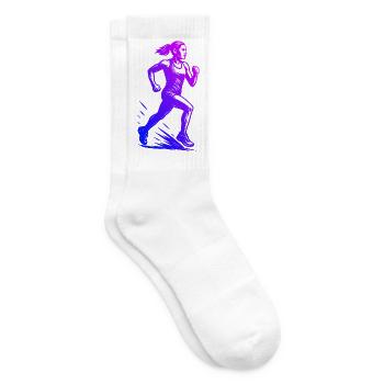 Œuvres d’art modernes de course - Chaussettes de tennis - blanc - Droite