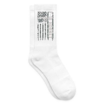 F-18 Hornet Drapeau américain Camouflage militaire F1 - Chaussettes de tennis - blanc - Droite