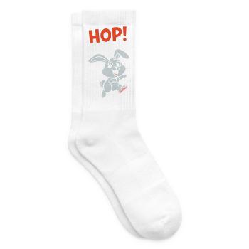 HOP ! Vecteur d’action comique Bunny Jumping - Chaussettes de tennis - blanc - Droite