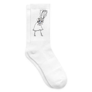 SERBSKA JANKA - kontur - - Tennissocken - Weiß - Rechts